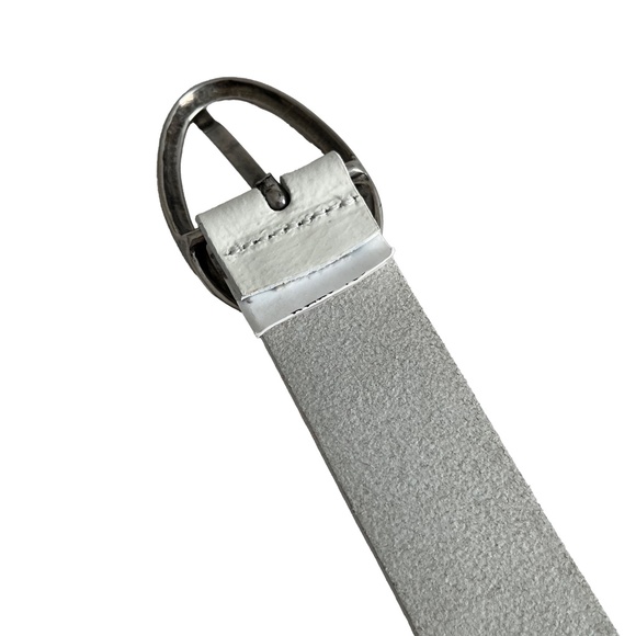 White Leather Belt - Picture 5 of 8